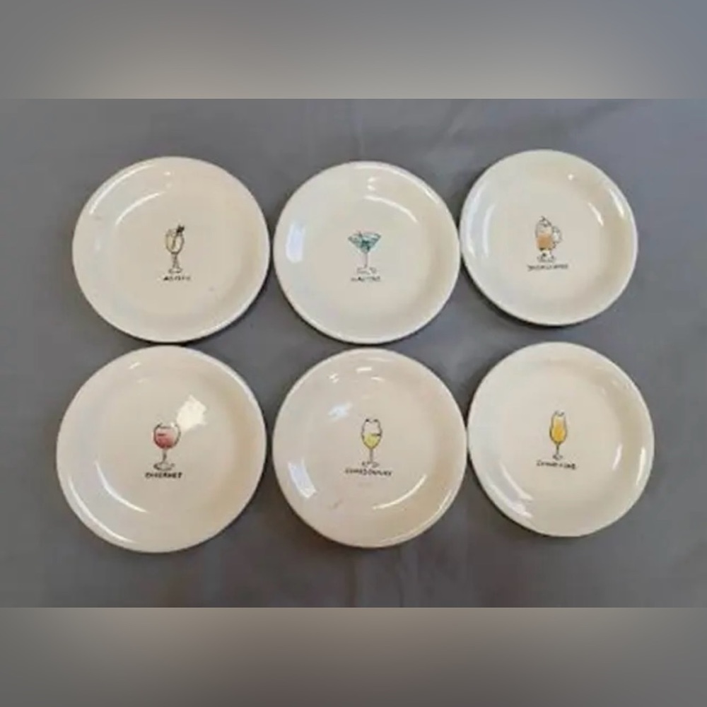 Set of 6 Blackhawk Appetizer Dishes DrinkwareTheme